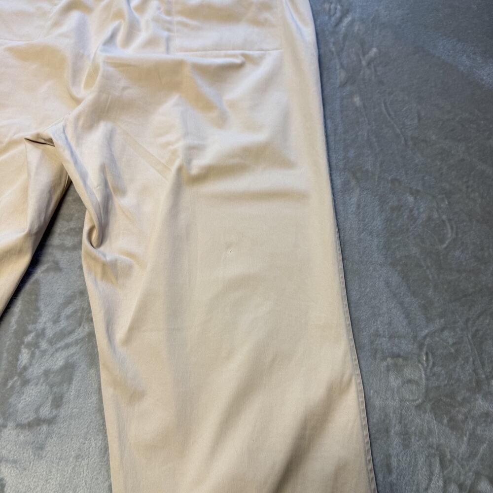 Eileen Fisher Pants Womens Large Beige Straight Leg Casual Trousers Lightweight - Picture 11 of 14